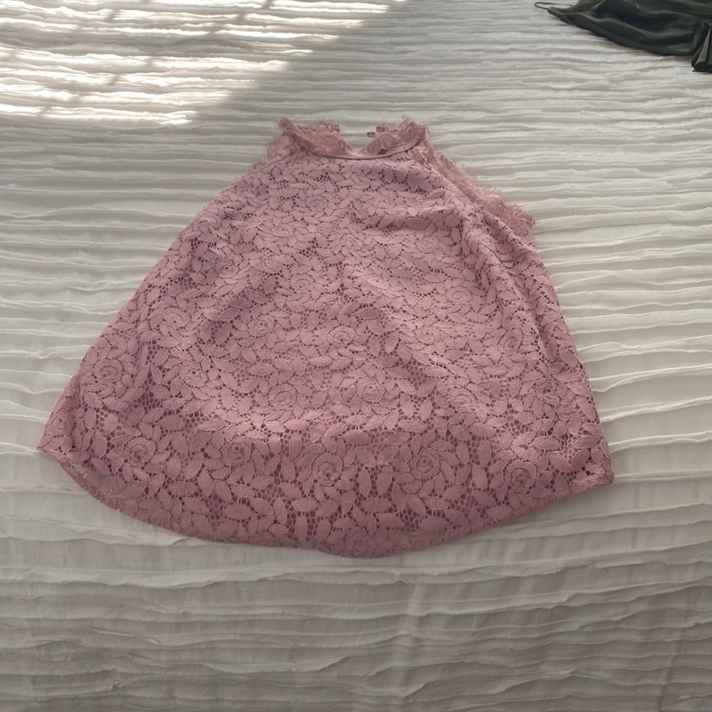 Gibson lacy halter style top